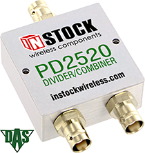 RoHS RF Microwave Power Divider Combiner, 2 Way, BNC