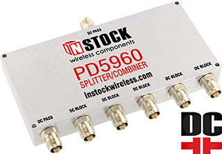 DC Blocking Power Divider Combiner, 6 Way, TNC Female